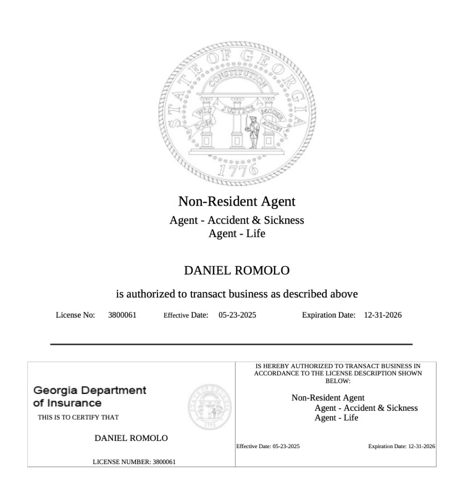 Georgia insurance license