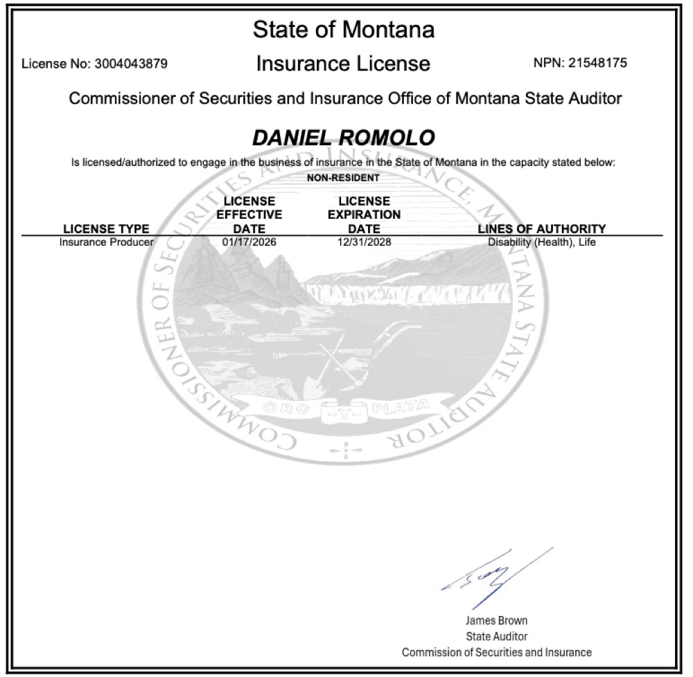 Montana insurance license