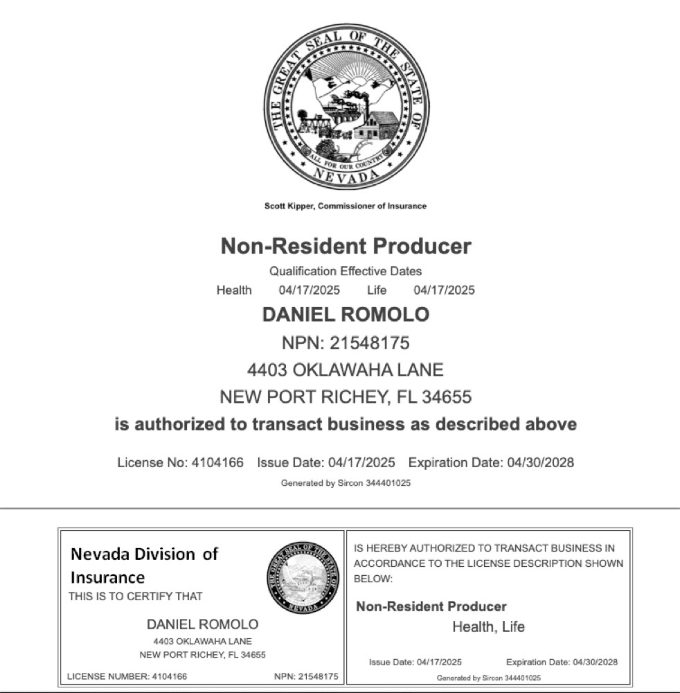 Nevada insurance license