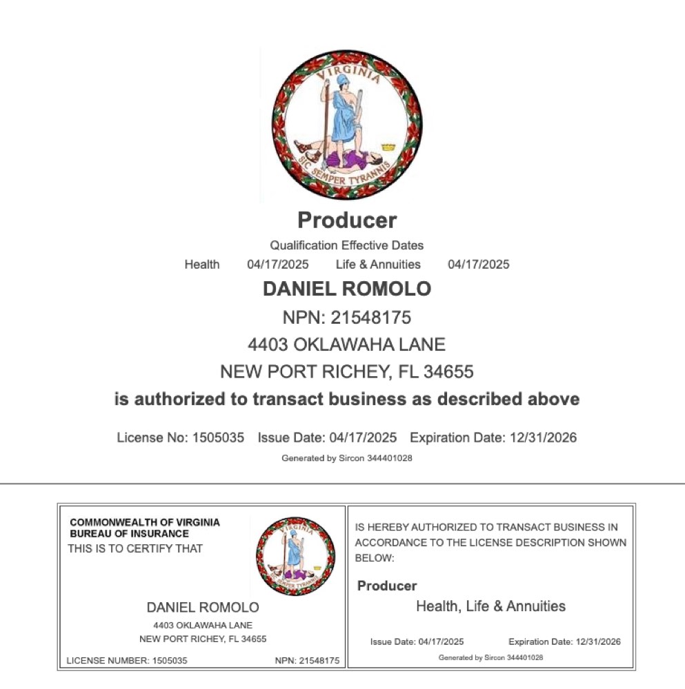 Virginia insurance license
