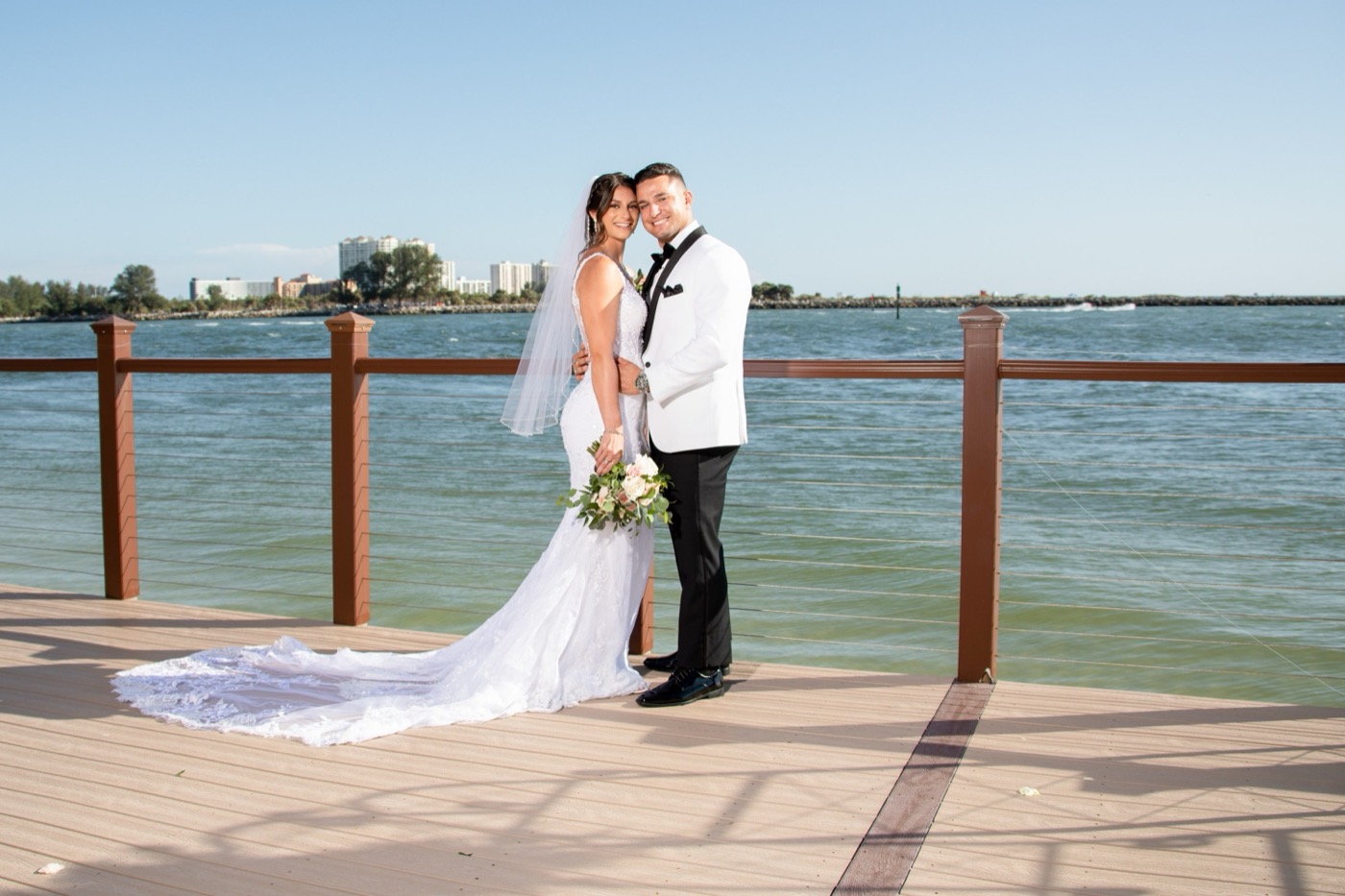 Daniel and Brooke Romolo, founders of Romolo Health Solutions, on the Tampa waterfront